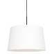 Steinhauer Hanglamp Sparkled light 8190 zwart kap linnen wit Steinhauer Hanglamp Sparkled light 8190 zwart kap linnen wit