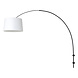 Steinhauer Wandlamp Sparkled light 8192zw zwart kap effen wit Steinhauer Wandlamp Sparkled light 8192zw zwart kap effen wit