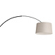 Steinhauer Wandlamp Sparkled light 8194zw zwart kap linnen grijs Steinhauer Wandlamp Sparkled light 8194zw zwart kap linnen grijs
