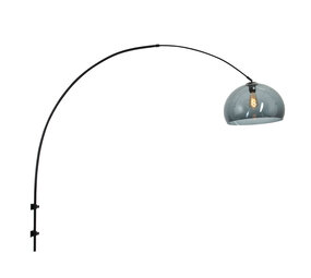 Steinhauer Wandlamp Sparkled light 8196zw zwart kap kunststof grijs