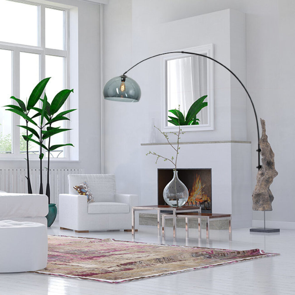 Steinhauer Wandlamp Sparkled light 8196zw zwart kap kunststof grijs Steinhauer Wandlamp Sparkled light 8196zw zwart kap kunststof grijs