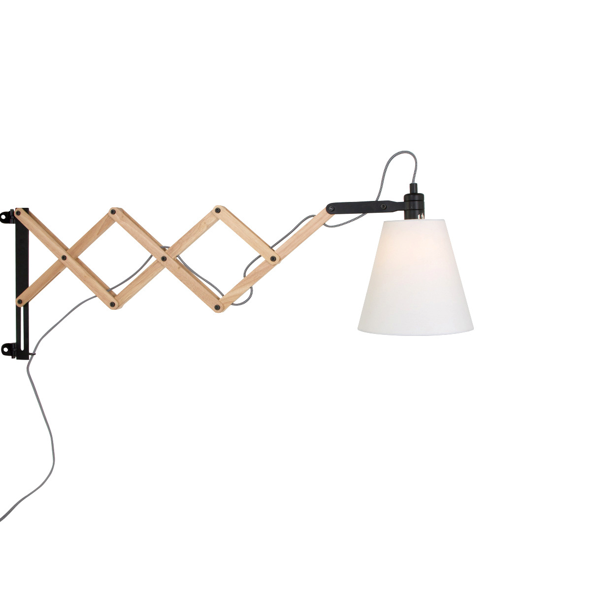 Lightning Scandinavische Wandlamp 1-l. Schaar Hout Beige