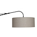 Steinhauer Wandlamp elegant classy 9324 zwart kap grijs linnen grof Steinhauer Wandlamp elegant classy 9324 zwart kap grijs linnen grof