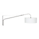 Steinhauer Wandlamp elegant classy 9328 staal kap wit linnen grof Steinhauer Wandlamp elegant classy 9328 staal kap wit linnen grof