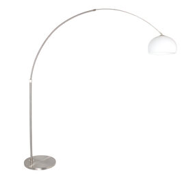 Steinhauer Vloerlamp Sparkled light 9678 staal kap kunststof wit Steinhauer Vloerlamp Sparkled light 9678 staal kap kunststof wit