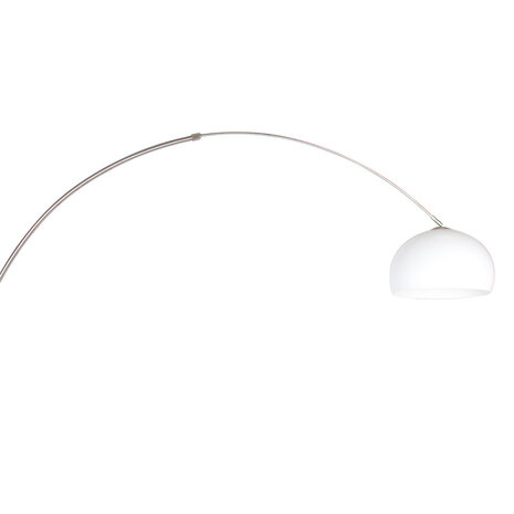 Steinhauer Vloerlamp Sparkled light 9678 staal kap kunststof wit Steinhauer Vloerlamp Sparkled light 9678 staal kap kunststof wit