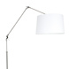 Steinhauer Vloerlamp prestige chic 9718st staal kap effen wit Steinhauer Vloerlamp prestige chic 9718st staal kap effen wit