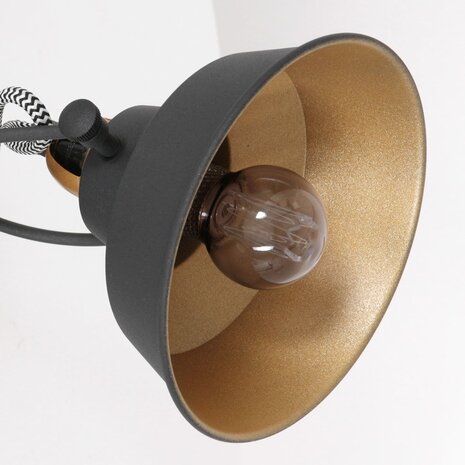 Mexlite Wandlamp nove Ø 15 cm zwart Mexlite Wandlamp nove Ø 15 cm zwart