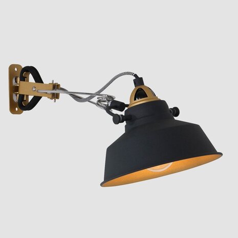 Mexlite Wandlamp nove zwart Mexlite Wandlamp nove zwart
