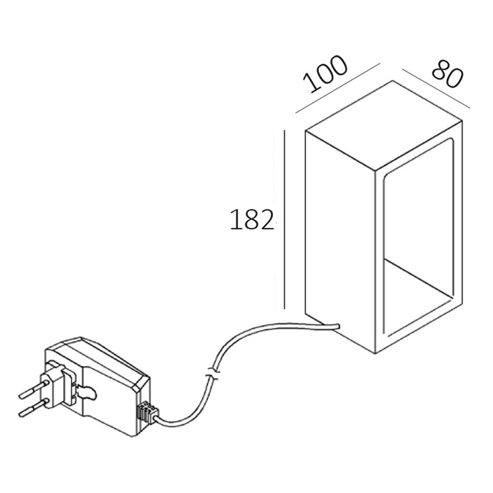 Artdelight Tafellamp Corridor H 18 cm B 10 cm zwart Artdelight Tafellamp Corridor H 18 cm B 10 cm zwart