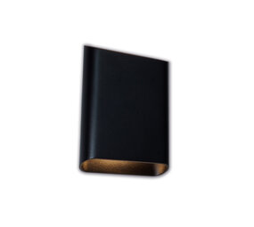 Artdelight Wandlamp Diaz Large H 20 cm zwart