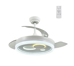 CristalRecord Plafondventilator Naira Ø 106 cm wit