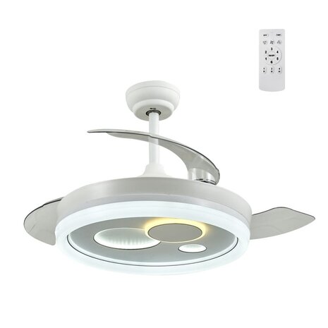 CristalRecord Plafondventilator Naira Ø 106 cm wit