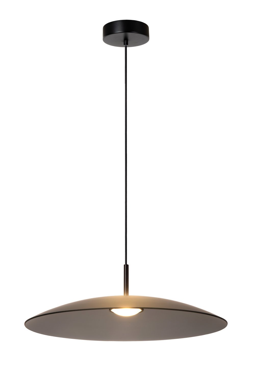 Lucide MENGA - Hanglamp - Ø 60 cm - LED Dimb. - 1x18,6W 2700K - Fumé