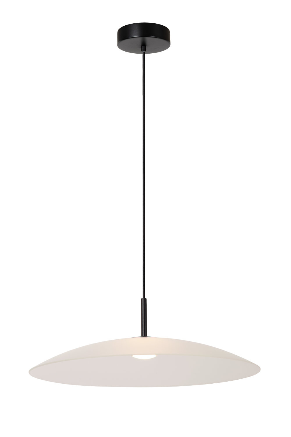 Lucide MENGA - Hanglamp - Ø 60 cm - LED Dimb. - 1x18,6W 2700K - Opaal