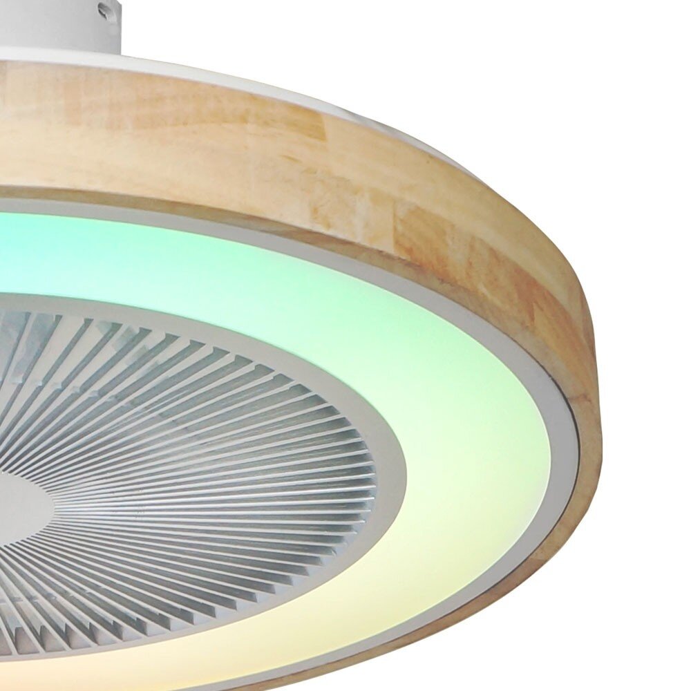 CristalRecord Plafondventilator Corpi Ø 50 cm RGB wit CristalRecord Plafondventilator Corpi Ø 50 cm RGB wit