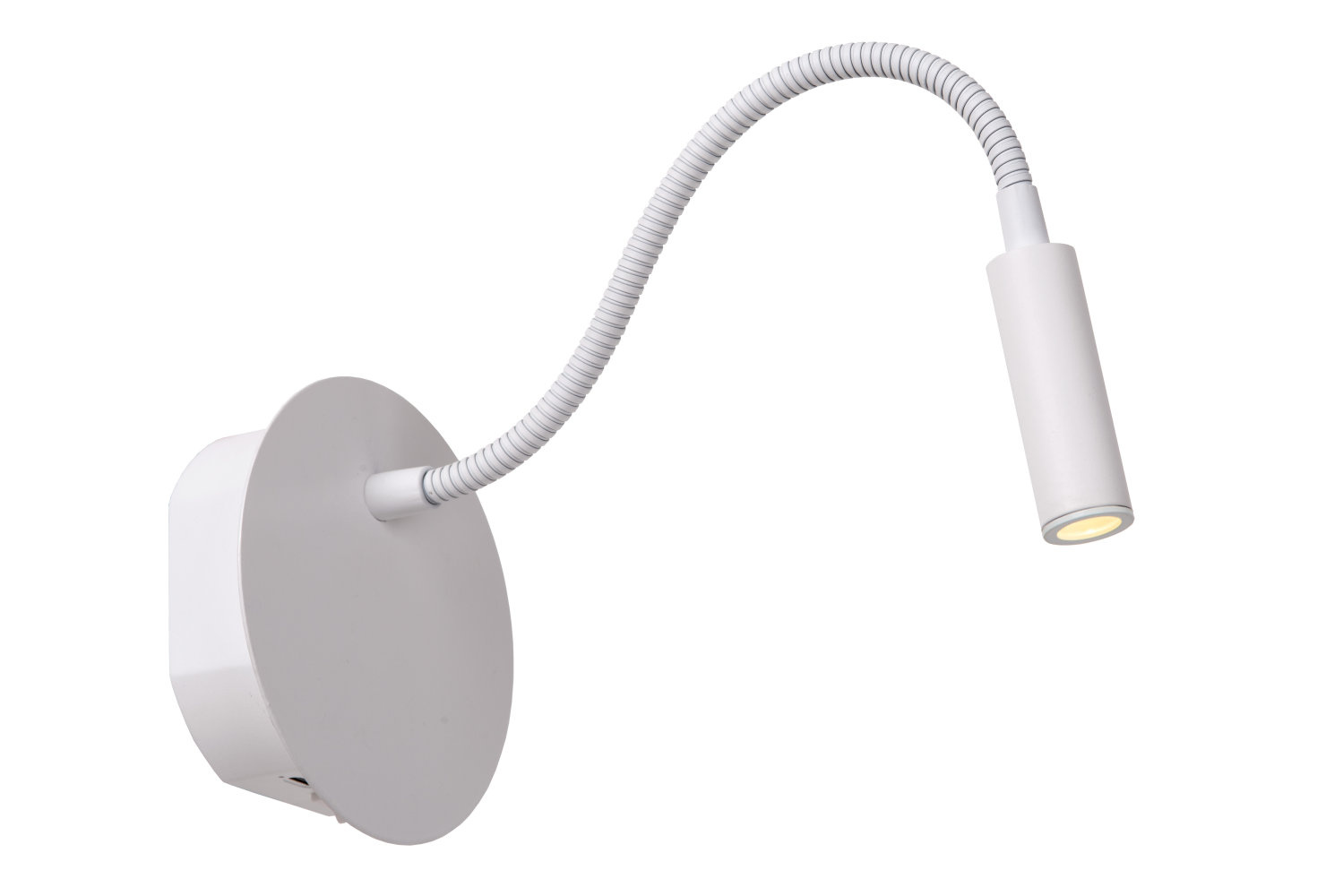 JOLIJN Oplaadbare Bedlamp Accu-Batterij Ø 11 cm LED 1x2W 3000K Met magnetisch montagesysteem Wit