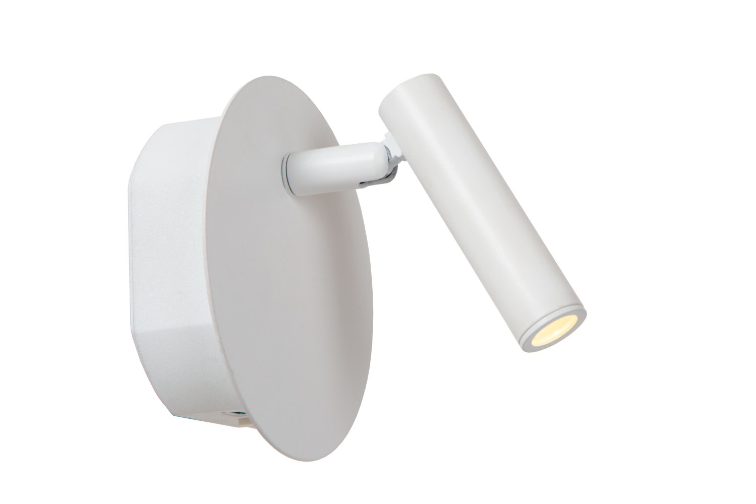 JOLIJN - Oplaadbare Bedlamp - Accu/Batterij - Ø 10,2 cm - LED - 1x2W 3000K - Met magnetisch montagesysteem - Wit