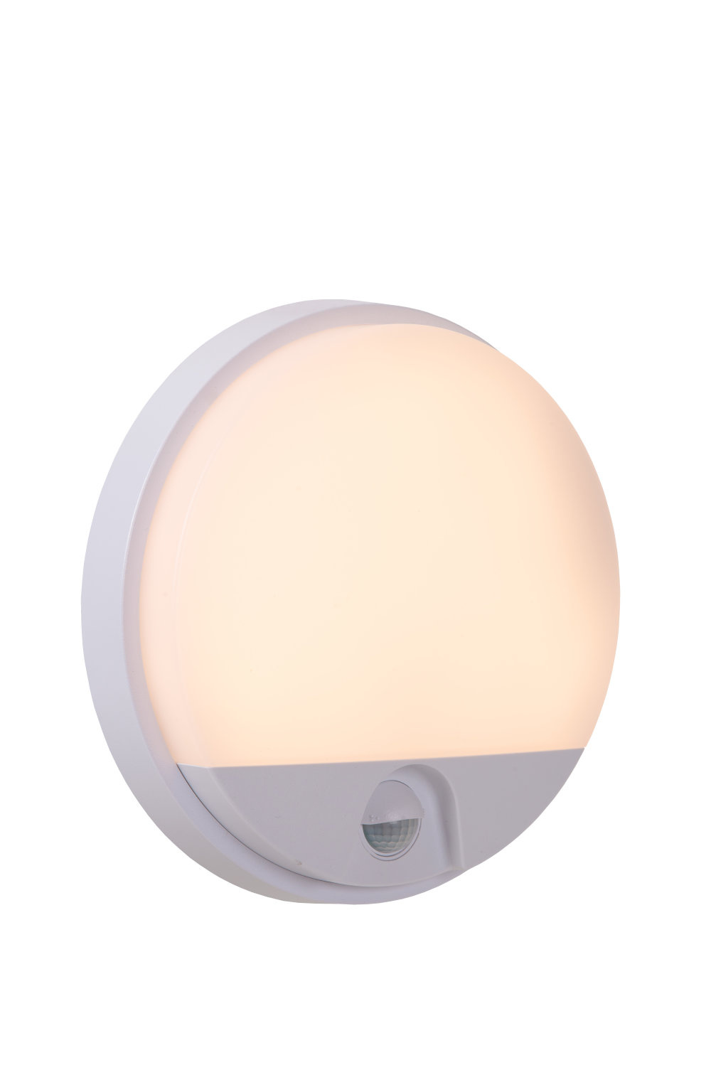 Lucide HUPS IR Wandlamp Buiten LED 1x10W 3000K IP54 Beweging & dag-nacht sensor Wit