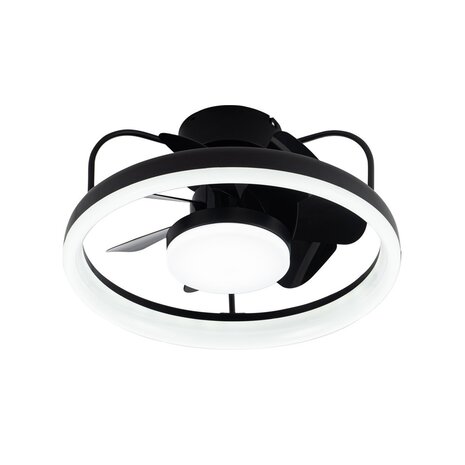 CristalRecord Plafondventilator Strike Ø 49 cm zwart