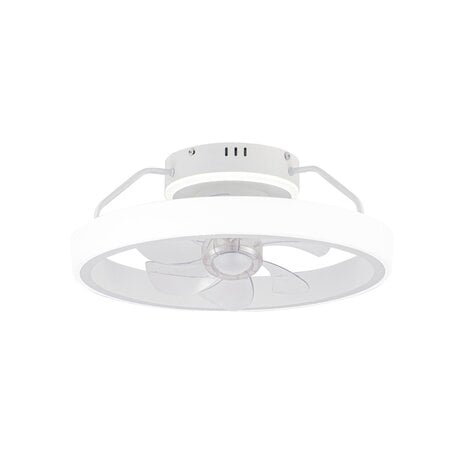 CristalRecord Plafondventilator Dinirot Ø 50 cm wit