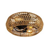 CristalRecord Plafondventilator Greip Ø 49 cm touw beige zwart CristalRecord Plafondventilator Greip Ø 49 cm touw beige zwart