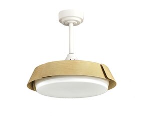 CristalRecord Plafondventilator Batan WIFI Ø 107 cm hout wit