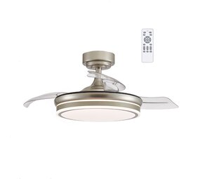 CristalRecord Plafondventilator Moss Ø 106 cm mat chroom