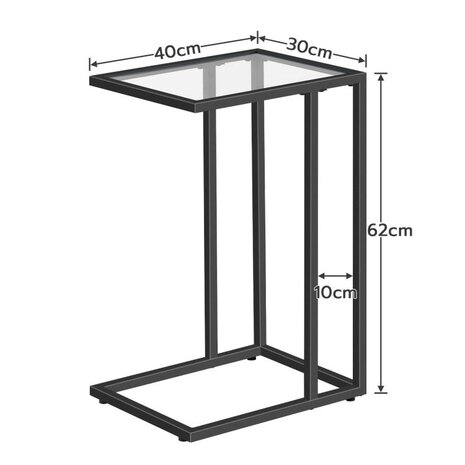 Ylumen Bijzettafel Judy H 62 cm zwart Ylumen Bijzettafel Judy H 62 cm zwart