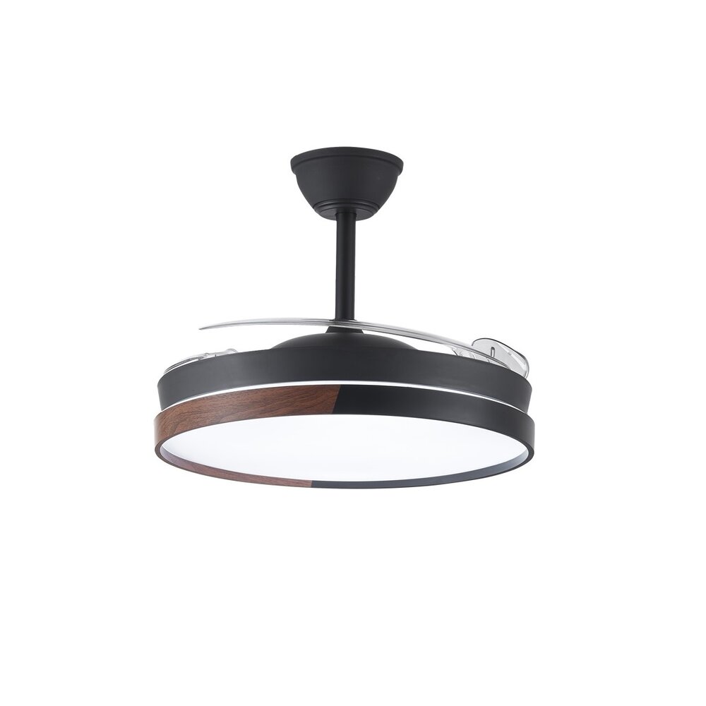 CristalRecord Plafondventilator Ecoro Ø 106 cm hout zwart CristalRecord Plafondventilator Ecoro Ø 106 cm hout zwart