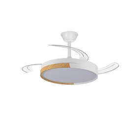 CristalRecord Plafondventilator Ecoro Ø 106 cm hout wit