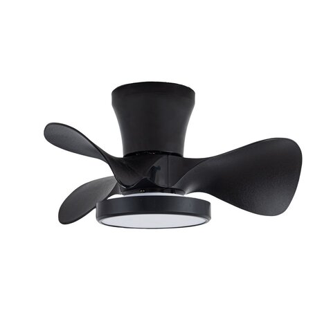 CristalRecord Plafondventilator Moll Mini Ø 56 cm zwart CristalRecord Plafondventilator Moll Mini Ø 56 cm zwart