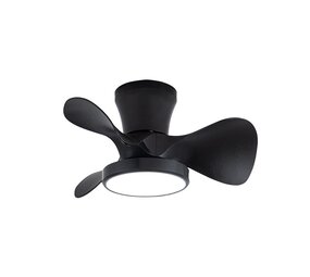 CristalRecord Plafondventilator Moll Mini Ø 56 cm zwart