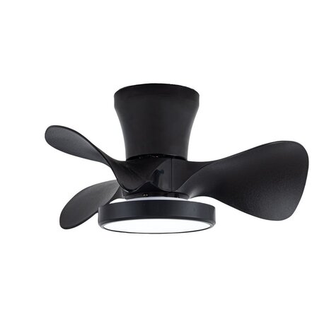 CristalRecord Plafondventilator Moll Mini Ø 56 cm zwart CristalRecord Plafondventilator Moll Mini Ø 56 cm zwart