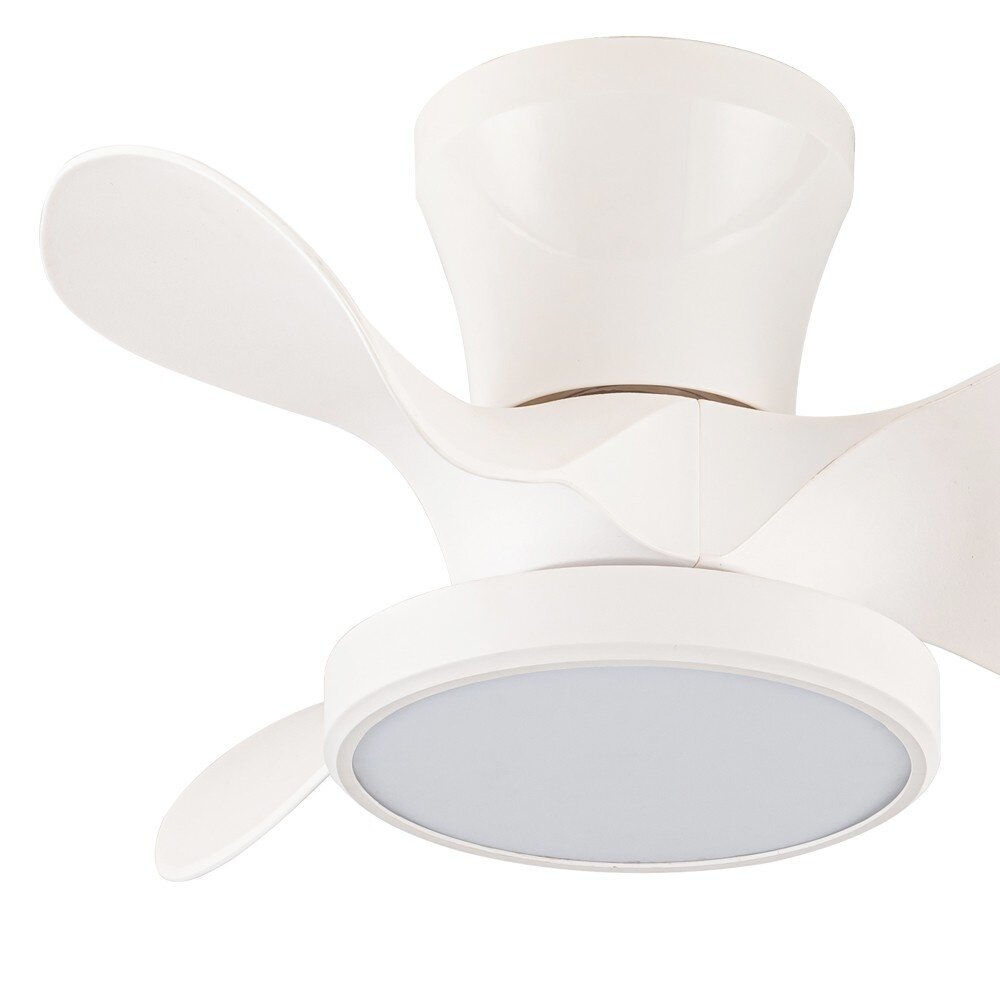 CristalRecord Plafondventilator Moll Mini Ø 56 cm wit