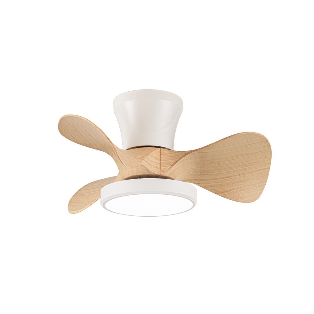 CristalRecord Plafondventilator Moll Mini Ø 56 cm hout wit CristalRecord Plafondventilator Moll Mini Ø 56 cm hout wit