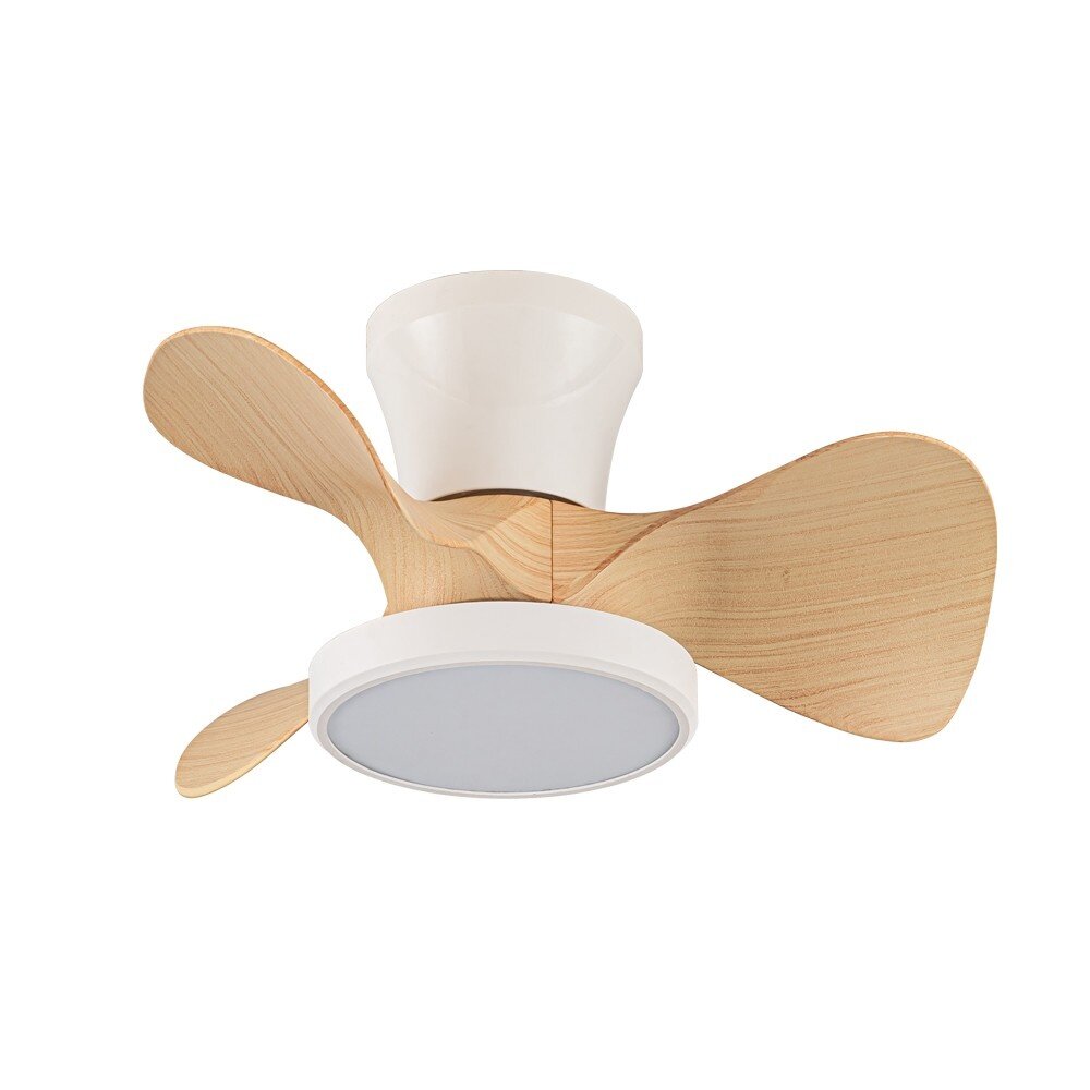 CristalRecord Plafondventilator Moll Mini Ø 56 cm hout wit CristalRecord Plafondventilator Moll Mini Ø 56 cm hout wit