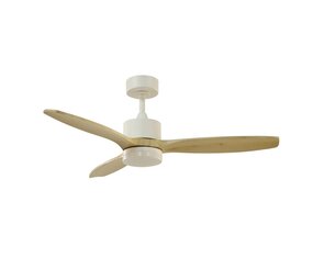 CristalRecord Plafondventilator Terre Ø 107 cm hout wit CristalRecord Plafondventilator Terre Ø 107 cm hout wit
