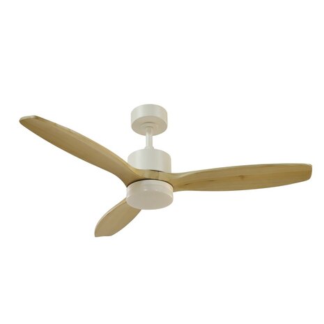 CristalRecord Plafondventilator Terre Ø 107 cm hout wit CristalRecord Plafondventilator Terre Ø 107 cm hout wit