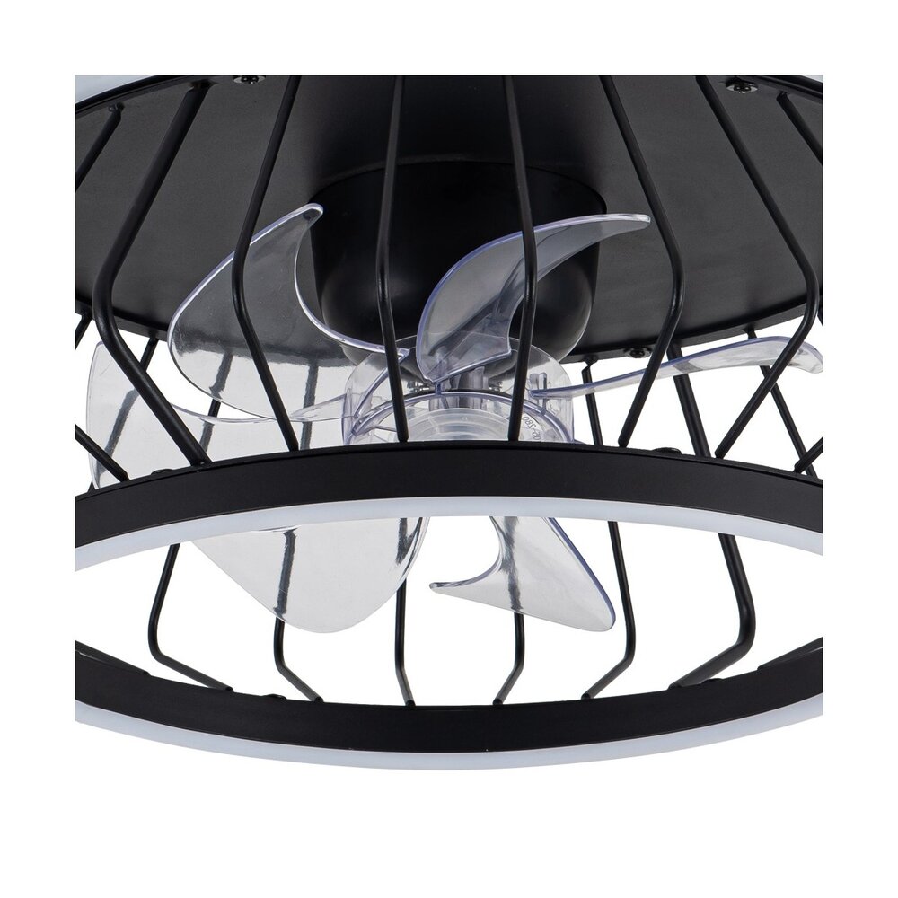 CristalRecord Plafondventilator Cobra Ø 50 cm zwart