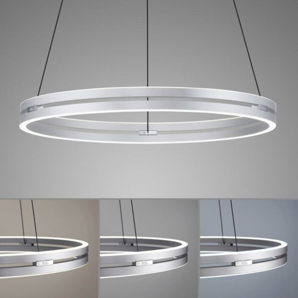 Neuhaus PURE Hanglamp E-Loop e-Lift Ø 70 cm mat chroom