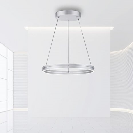 Neuhaus PURE Hanglamp E-Loop e-Lift Ø 70 cm mat chroom