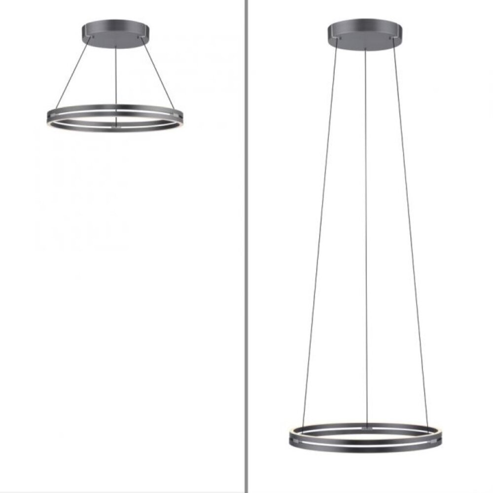 Neuhaus PURE Hanglamp E-Loop e-Lift Ø 70 cm donker grijs Neuhaus PURE Hanglamp E-Loop e-Lift Ø 70 cm donker grijs