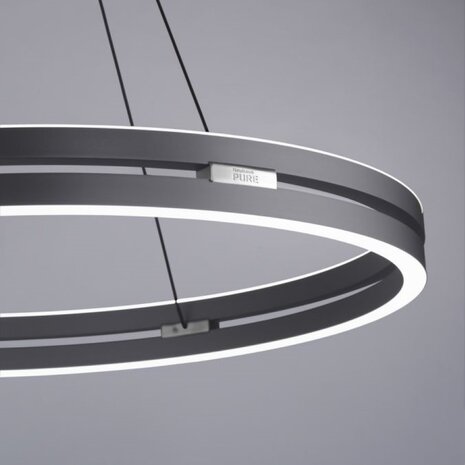 Neuhaus PURE Hanglamp E-Loop e-Lift Ø 70 cm donker grijs Neuhaus PURE Hanglamp E-Loop e-Lift Ø 70 cm donker grijs