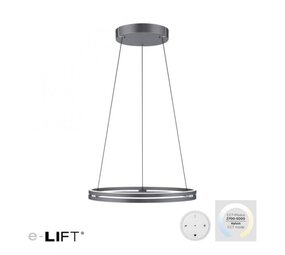 Neuhaus PURE Hanglamp E-Loop e-Lift Ø 70 cm donker grijs