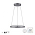 Hanglamp E-Loop e-Lift Ø 70 cm donker grijs Hanglamp E-Loop e-Lift Ø 70 cm donker grijs