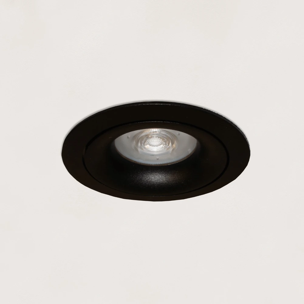 Artdelight Inbouwspot Alice Ø 9 cm GU10 zwart