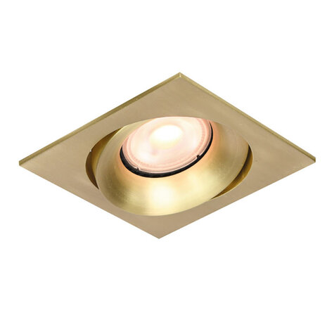 Artdelight Inbouwspot Alice vierkant 9 cm GU10 mat goud Artdelight Inbouwspot Alice vierkant 9 cm GU10 mat goud