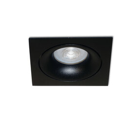 Artdelight Inbouwspot Alice vierkant 9 cm GU10 zwart