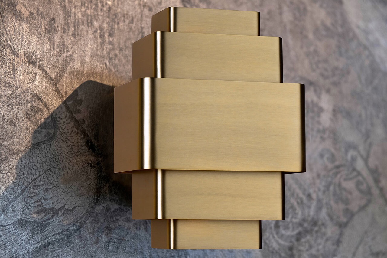 Artdelight Wandlamp Layers B 20 cm brons Artdelight Wandlamp Layers B 20 cm brons